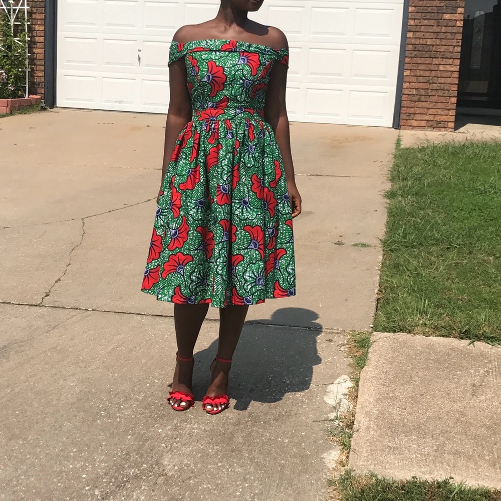 Africa print dress
